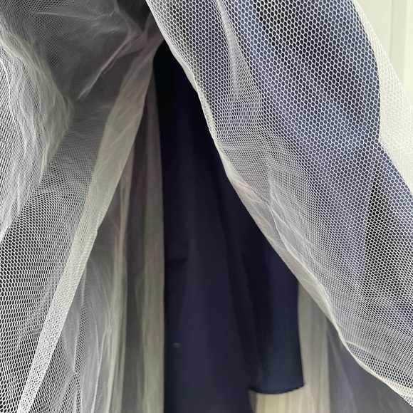 Navy Grad dress with sequins - Picture 7 of 9